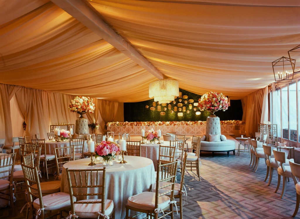 A view of the dance floor before guests arrive (Photo by Liz Banfield)