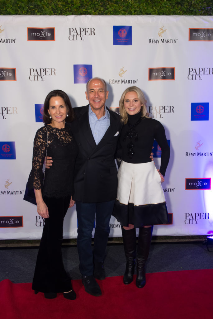 Ann & Mathew Wolf, Ashley Holden at Moxie. (Photo by Emile C. Browne)