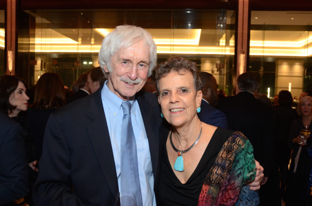 Bill Milliken and Heidi Heard at the Communities in Schools dinner at The Post Oak Hotel. (Photo by Roswitha Vogler)