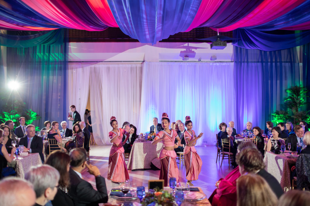 Sri Lanka style dancers entertain at the Houston Museum of Natural Science Siren of Serendip reveal (Photo by Mike Rathke)