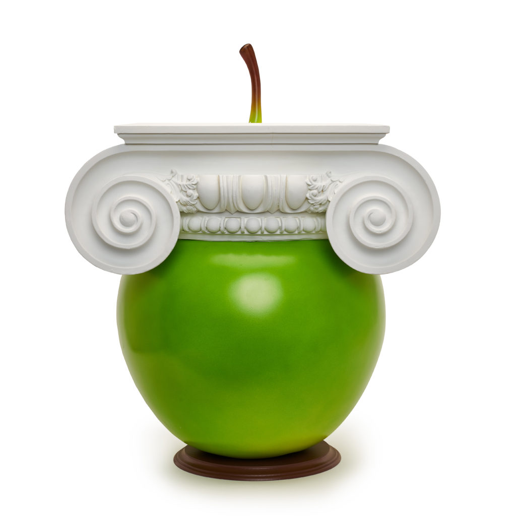 Architects Curtis & Windham dubbed theirs the "Ionic Appital" and affixed a Greek ionic capital atop.