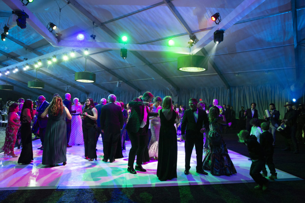 Dancing to the sounds of Bombón at Discovery Green's Gala on the Green (Photo by Jenny Antill Clifton)