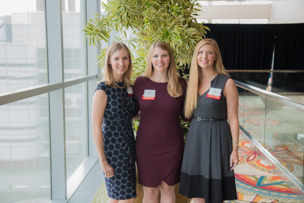 Camille Pompei, Meredith George, Lena Gerecht, daughters of the chairs of the Planned Parenthood Roe v. Wade luncheon.