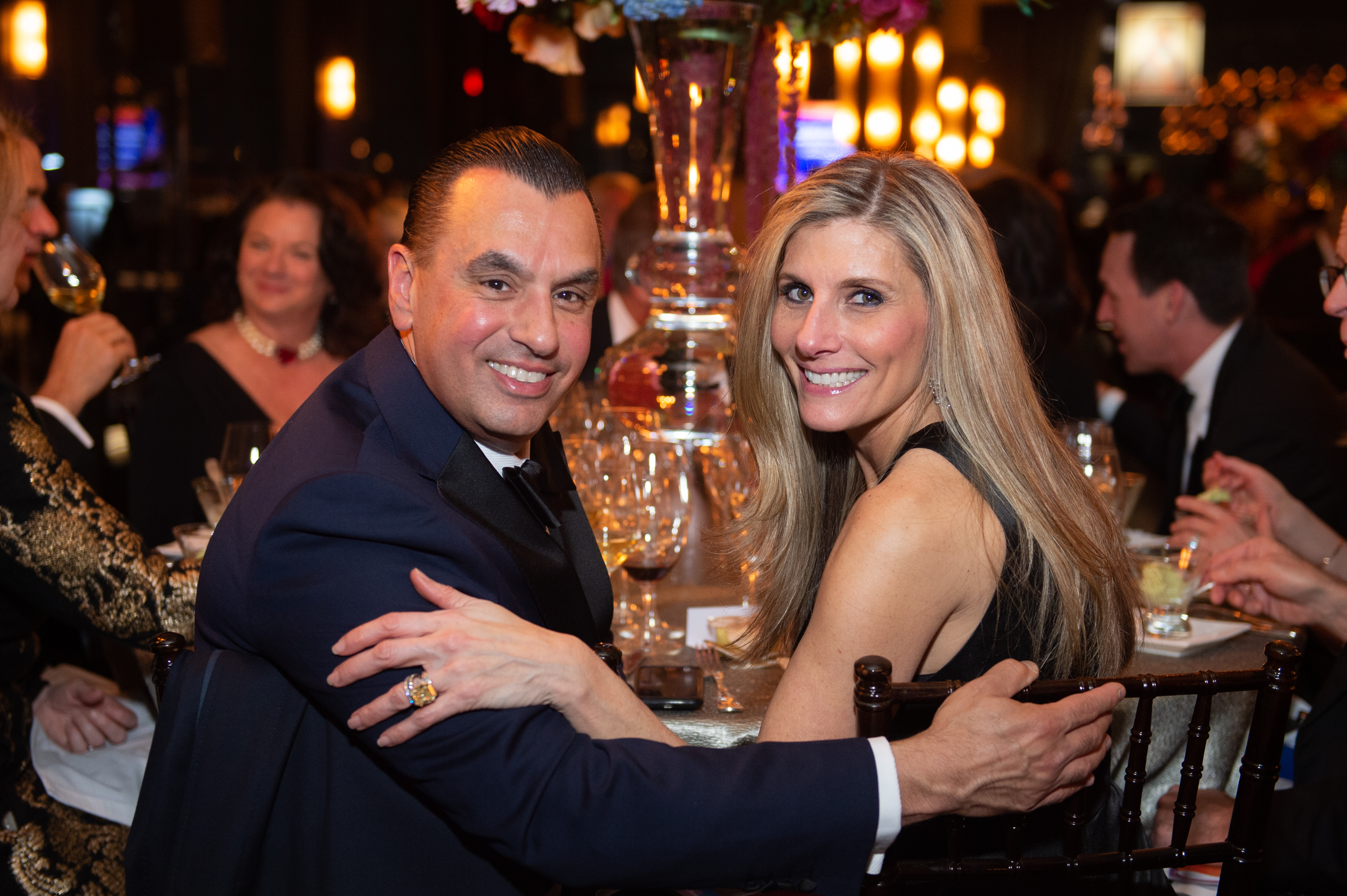 Dr. Devinder & Gina Bhatia at a Houston Symphony Wine Auction fundraiser at The Astorian. (Photo by Wilson Parish)