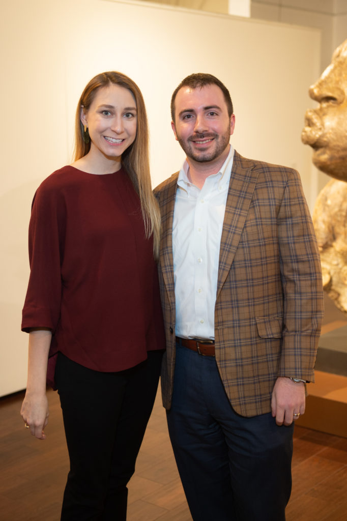 Elaine & Jeff Hiller at the Houston Symphony Young Associates Council party at Art of the World Gallery (Photo by Wilson Parish)