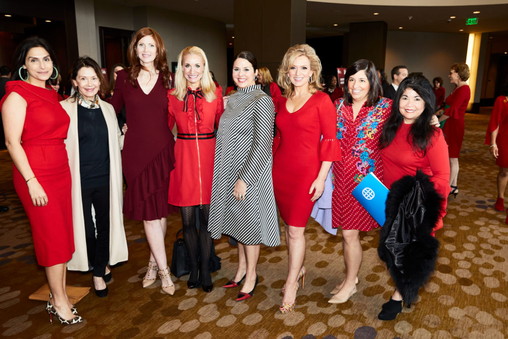 Elizabeth Saab, Christine Allison, Jennifer Davis Long, Maggie Kipp, Melissa Sherrill Martin, Kate Rose Marquez, Heather Baker Nancy Gopez (Photo by Dana Driensky, Scogin Mayo)