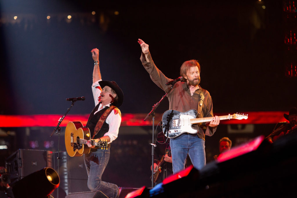 Brooks & Dunn surprised the Houston Rodeo crowd with an unexpected finish. (Photo by F. Carter Smith)