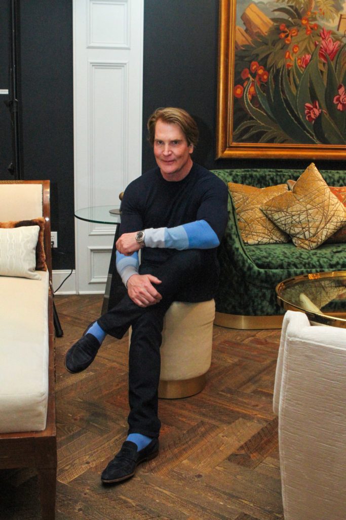 George Lancaster, pictured here at Moxie, prefers helping restaurants by ordering out as opposed to cooking at home.  (Photo by Chris P. Bachman)