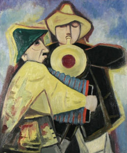 Karl Hofer’s “Musikanten,” 1953, at Art Link International of Lake Worth, Florida, exhibiting this September at Houston Antiques + Art + Design Show.