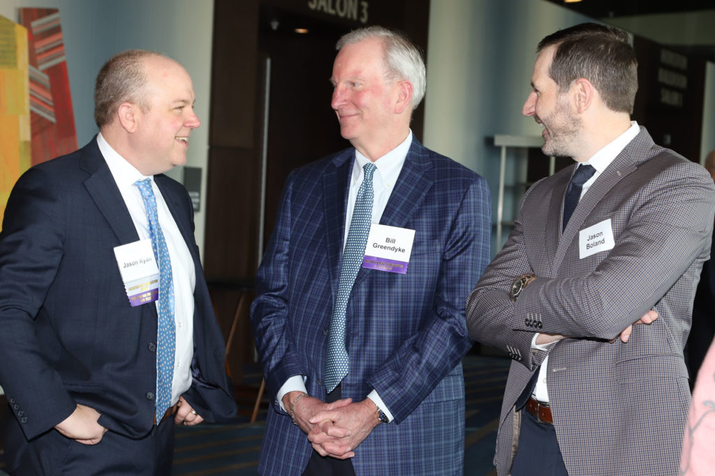 Jason Ryan, Bill Greendyke, Jason Boland  at the Houston Bar Foundation luncheon. (Photo by Debi Wallace, Barfield Photography)