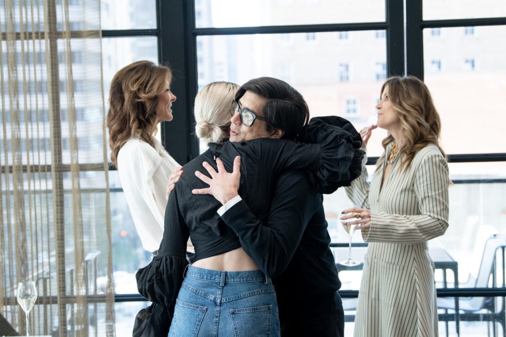 Getting a hug from Kristen Cole (Photo by Photographer: Bruno, Snap The Picture)