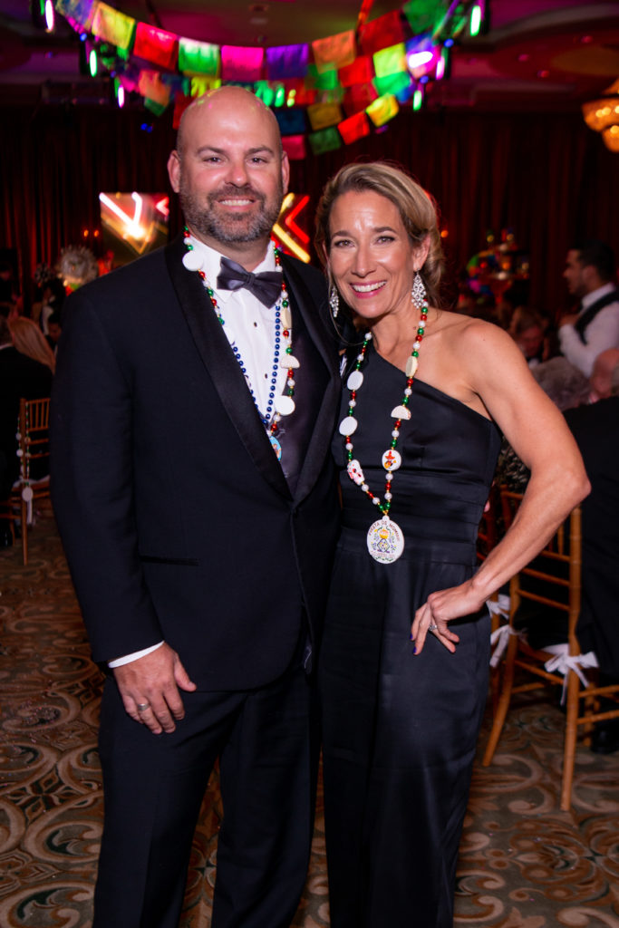 Patrick & Jennifer Todd celebrate The Knights of Momus Coronation Ball at the Grand 1894 Opera House in Galveston, Texas (Photo by Michelle Watson/CatchlightGroup.com)