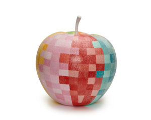 Local artist Reagan Corbett gave hers a glittery, colorful geometric design.