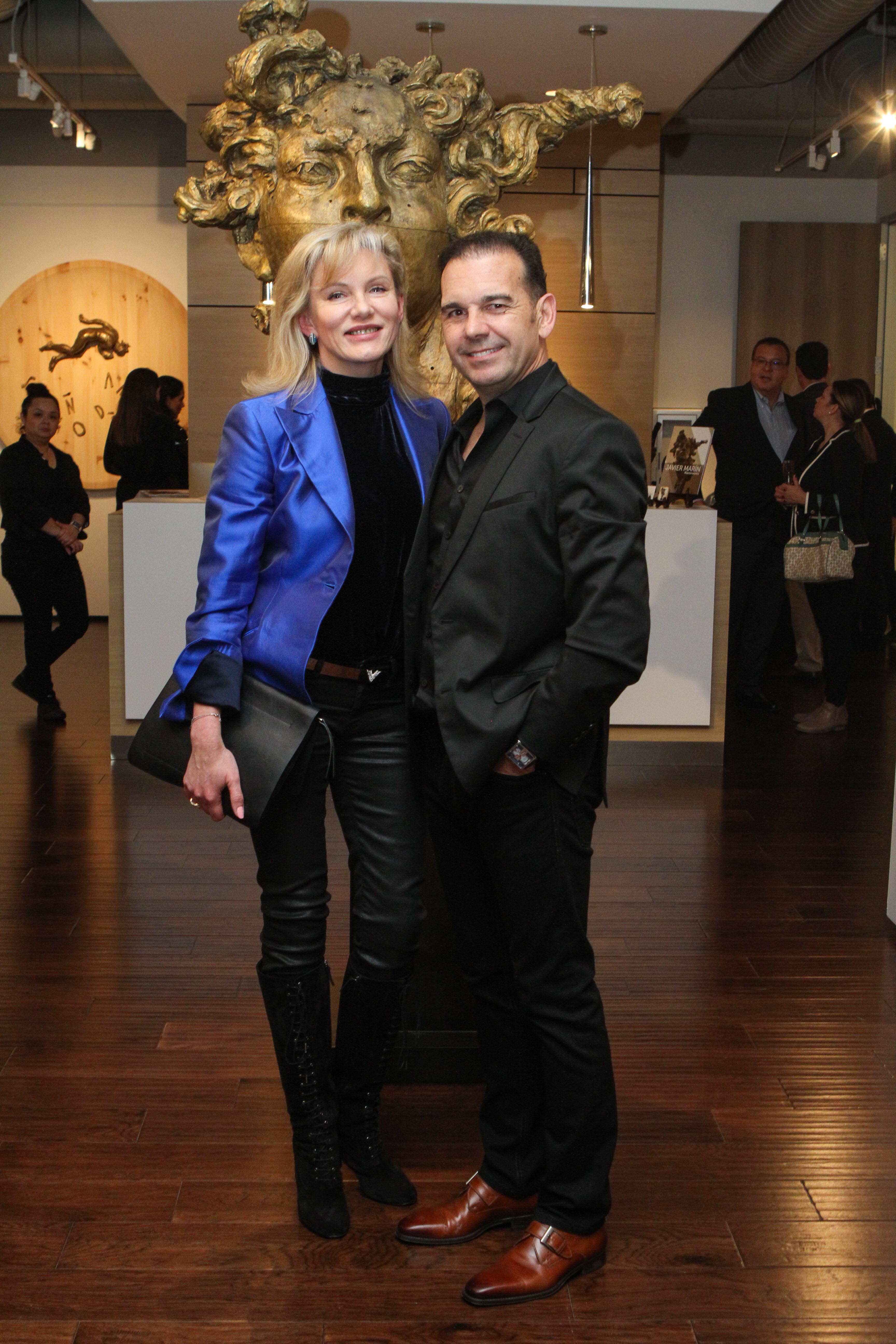 Art of the World Gallery Javier Marín exhibition opening Photo by Chris P. Bachman
