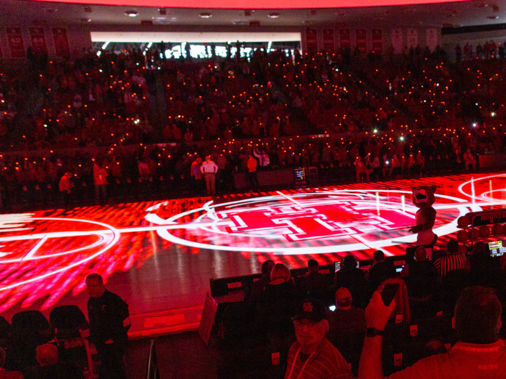 UH Cougars basketball (Photo by F. Carter Smith)