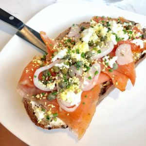 common bond lox tartine