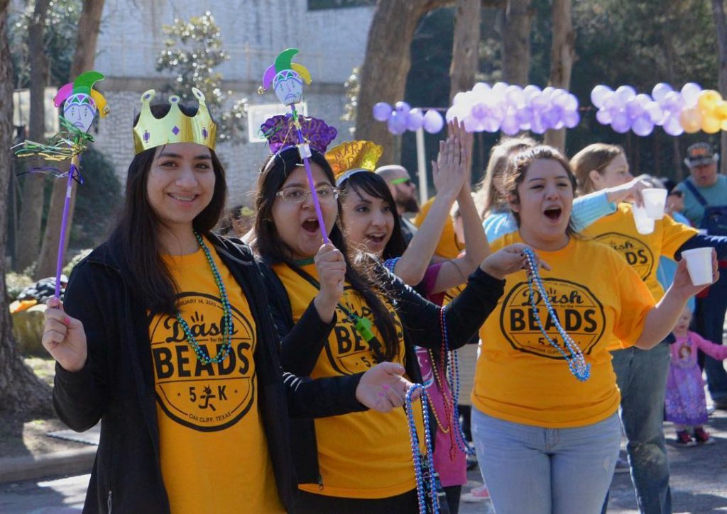 The Dash for the Beads run is a great way to start Mardi Gras celebrations.