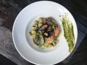 roma italian eatery housemade orecchiette with seafood
