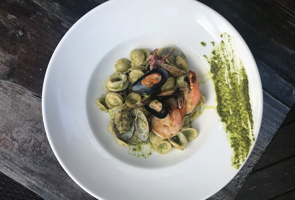 roma italian eatery housemade orecchiette with seafood