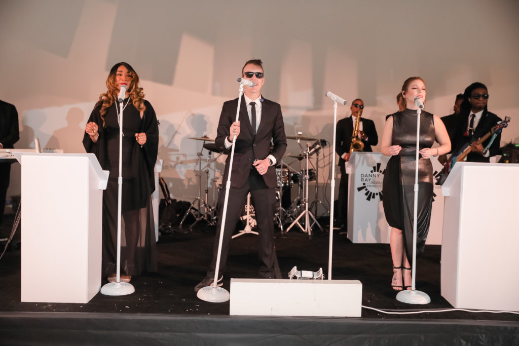 Danny Ray and the Acoustic Production take the stage at Studio Menil's Paper Ball (Photo by Johnny Than)