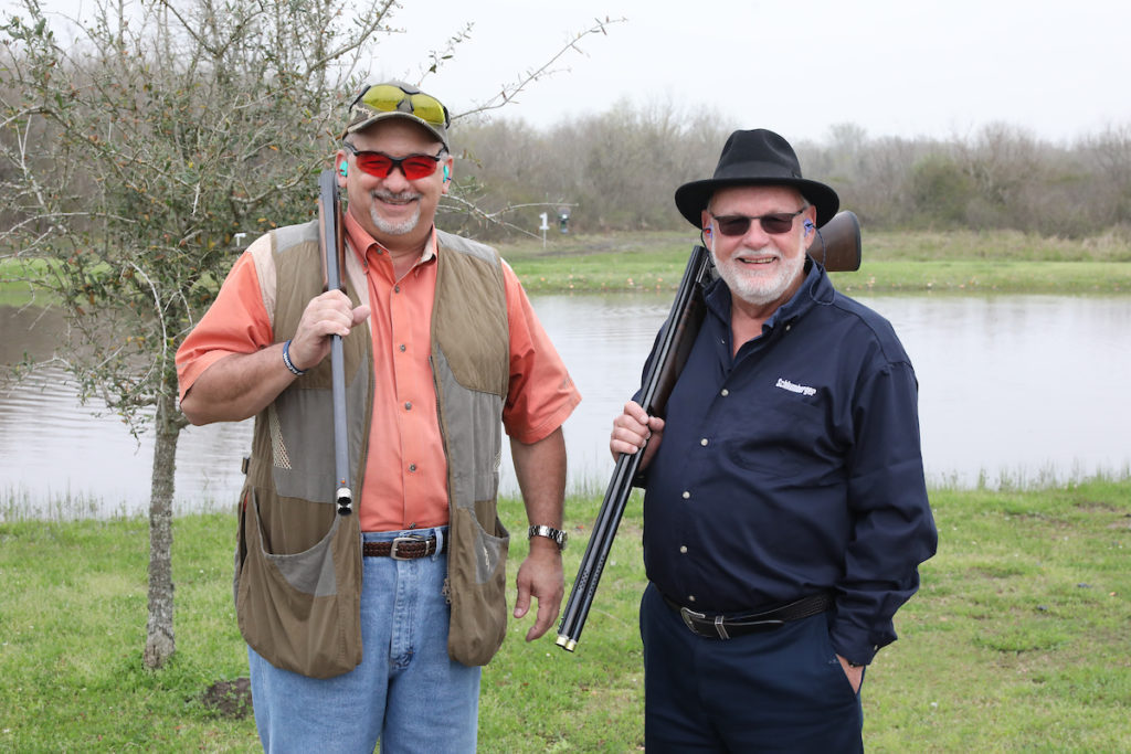 Mel Scruggs, Nolan Roberts at the Alley Theatre Sporting Clays Competition at the Greater Houston Sports Club. (Photo by Priscilla Dickson)