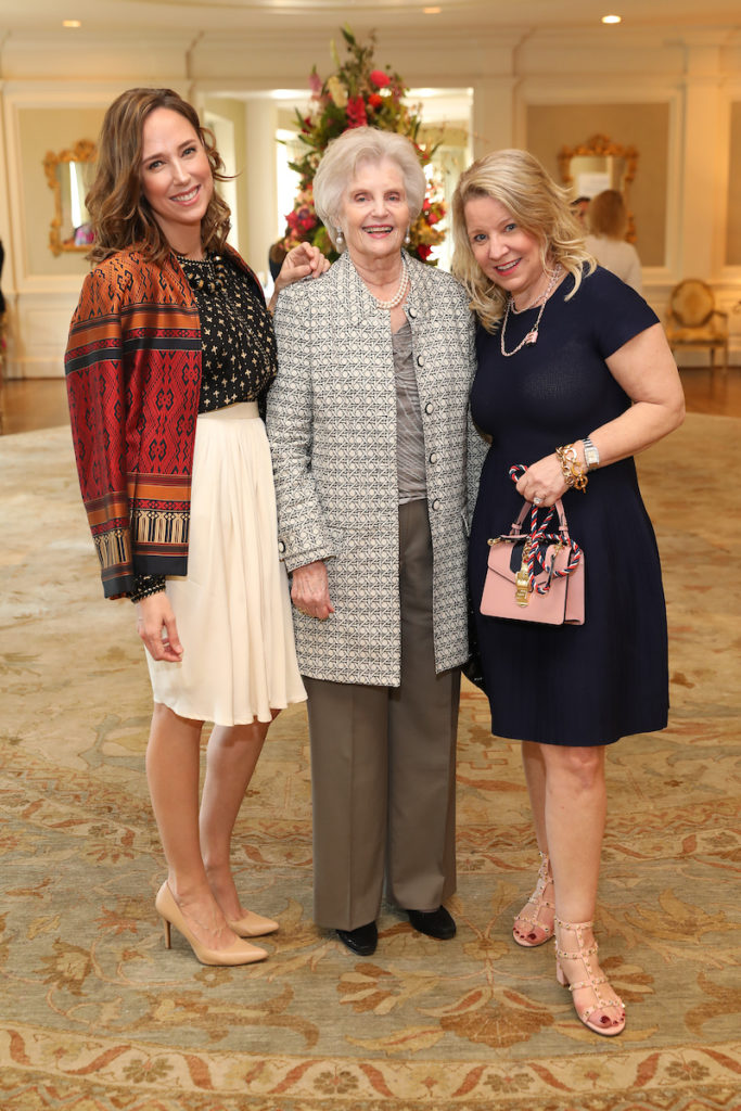 Ronel Golden, Janie Putman, Elizabeth Vail at the Friends of Nursing luncheon. (Photo by Priscilla Dickson)