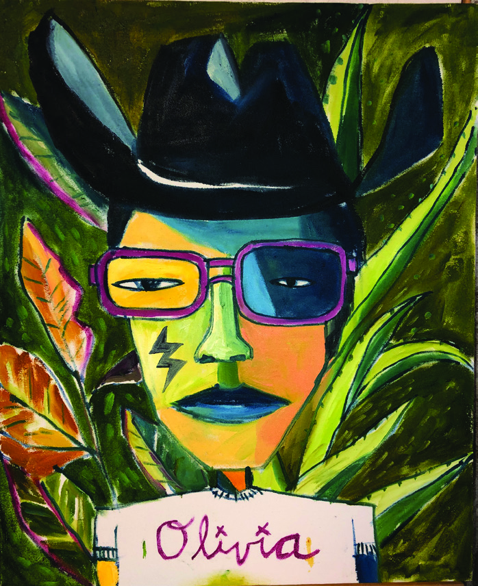 Cruz Ortiz's "I Love Olivia," 2019 (Courtesy the artist and Nancy Littlejohn Fine Art)
