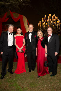 Steven & Cabrina Owsley, Shayne Doty, Kelli & Eddy Blanton at Tiger Ball 2019. (Photo by Jenny Antill Clifton)