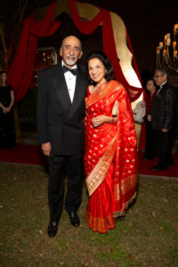 Ashok & Sheela Rao at Tiger Ball 2019. (Photo by Jenny Antill Clifton)