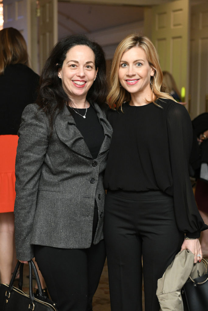 Viviana Denechaud, Jennifer Hanson at the Children's Museum Houston  Friends and Families luncheon at River Oaks Country Club. (Photo by Daniel Ortiz)