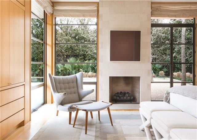 There are views of the picturesque backyard from every room. 