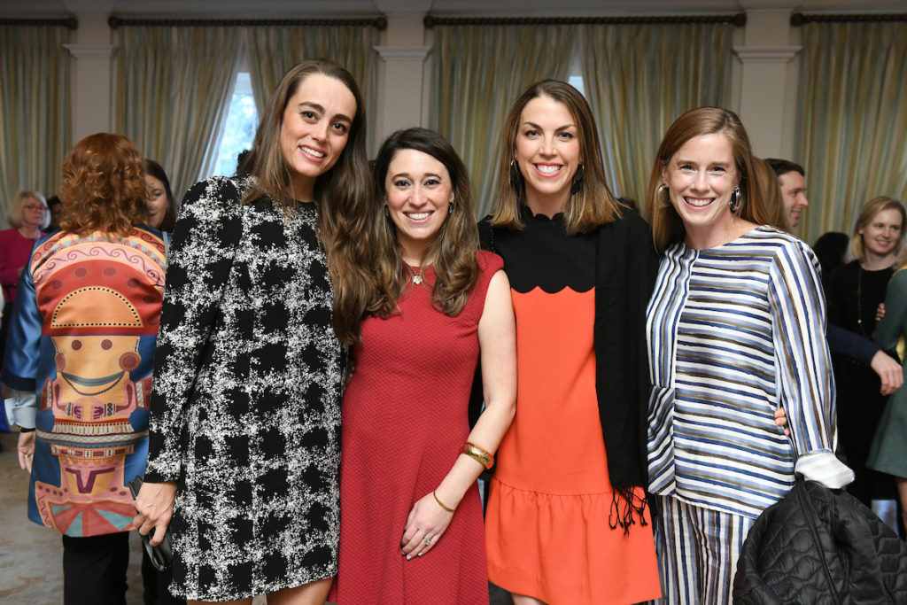 Tania Rangel, Jolie Campbell, Catherine Renaudin and Kelly Canova at the Children's Museum Houston Friends and Families luncheon at River Oaks Country Club. (Photo by Daniel Ortiz)