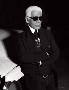 Karl Lagerfeld adorned the cover of PaperCity’s December 2013 issue. (Self-portrait)