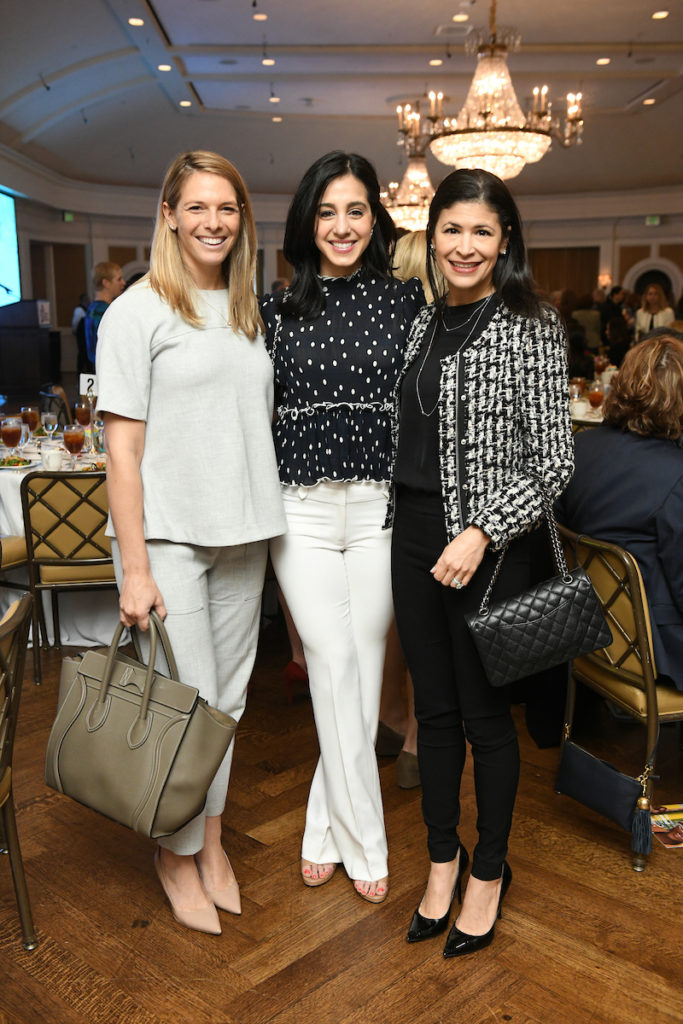 Katie Arnoldy, Holly Radom, Kristy Bradshaw at the Houston Children's Museum Friends and Families luncheon at River Oaks Country Club. (Photo by Daniel Ortiz)