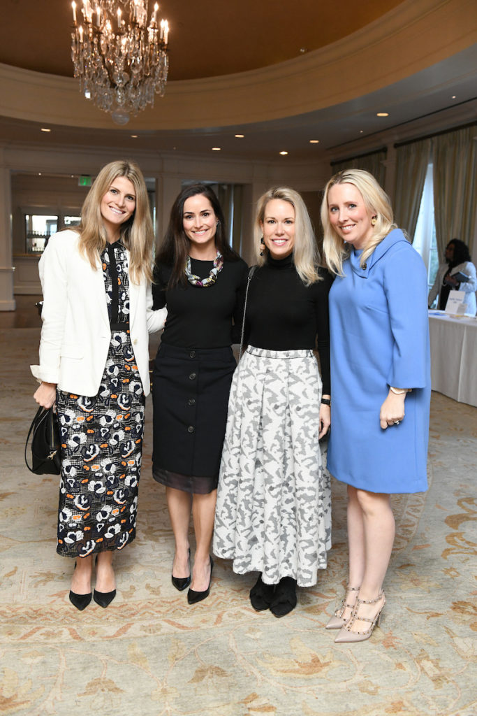 Kate Stouffer, Francis Sharpe, Hunter Bell, Liz Anders at the Children's Museum Houston Friends and Families luncheon at River Oaks Country Club. (Photo by Daniel Ortiz)