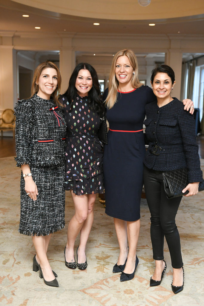Neekie Kashani, Megan Vondra, Lauren Biggs, Rishma Mohamed at the Children's Museum  Houston Friends and Families luncheon at River Oaks Country Club. (Photo by Daniel Ortiz)