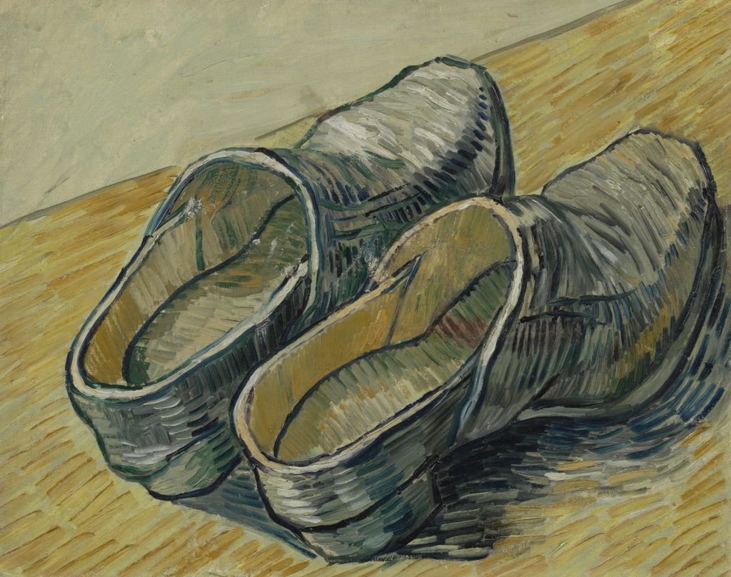 Van Gogh's "A Pair of Leather Clogs," 1889, resonates with intensity. (Collection Van Gogh Museum, Amsterdam. Vincent Van Gogh Foundation)
