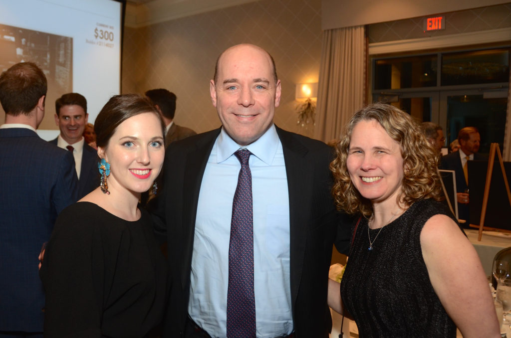 Ashlyn Davis, Jason & Michelle Bennett at Houston Center for Photography 2019 Print Auction. (Photo by Roswitha Vogler)