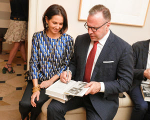 Ann Wolf, William Middleton, at a “Double Vision” book release party in New York at Allison Sarofim’s, May 2018. (Photo by Matteo Prandoni for BFA.com)