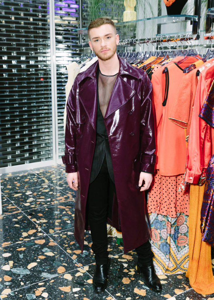 Stylist Brandon Garr at the Forty Five Ten opening in Manhattan's Hudson Yards. (Photo by Yvonne Tnt/BFA.com)