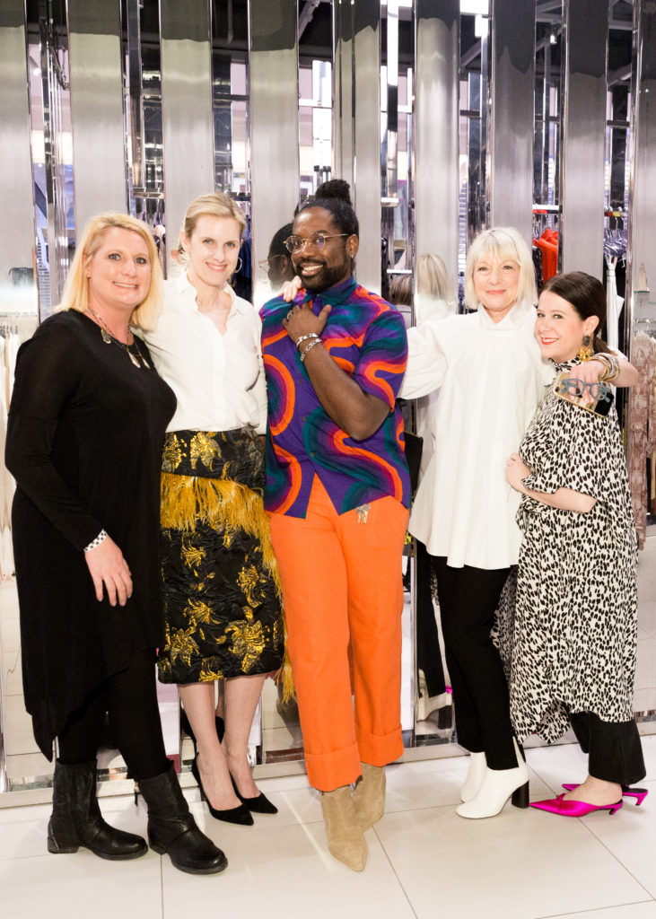 Angie Cahill, Anne Wallach, Jeremy Lacy, Cindy Schwartz, Kelly Thomas at the Forty Five Ten opening in Manhattan's Hudson Yards. (Photo by Yvonne Tnt/BFA.com)