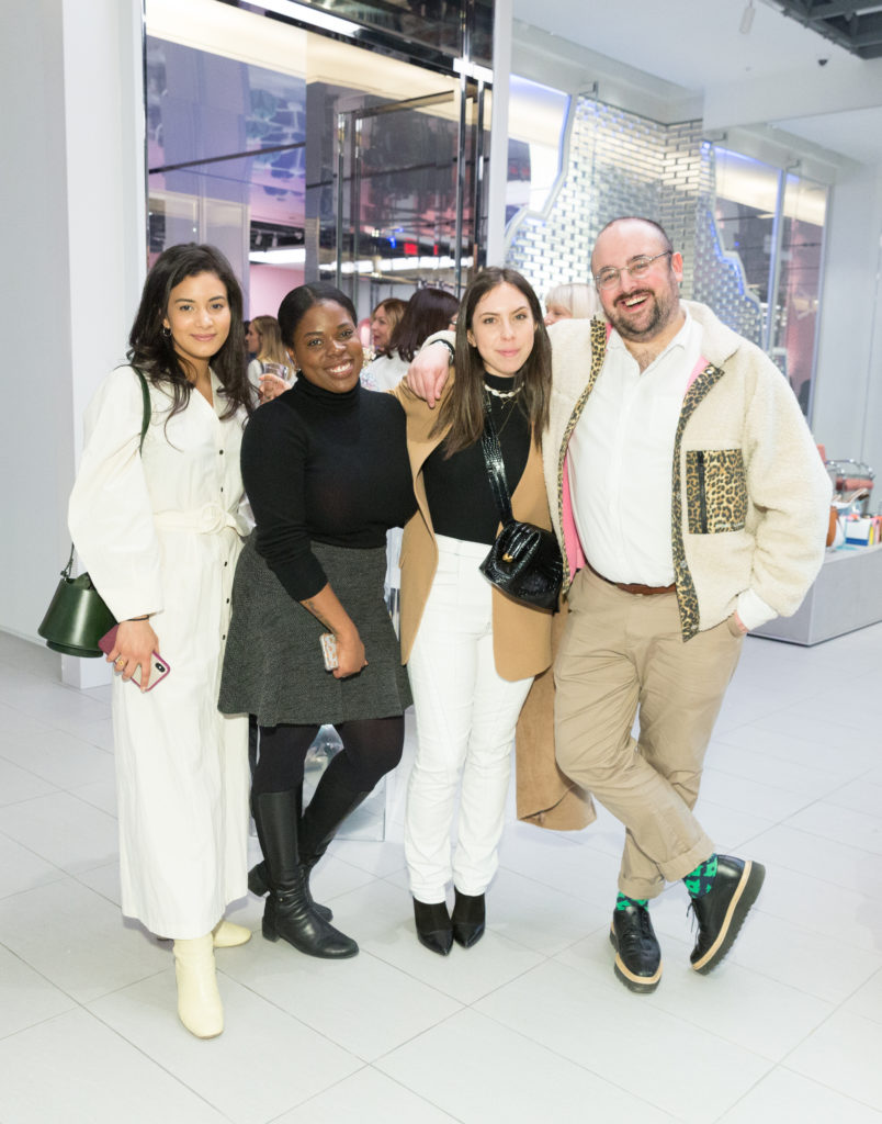 Gabriella Romero, Jameela Lake, Lauren Eggertsen, Lindsey Solomon at the Forty Five Ten opening in Manhattan's Hudson Yards. (Photo by Yvonne Tnt/BFA.com)