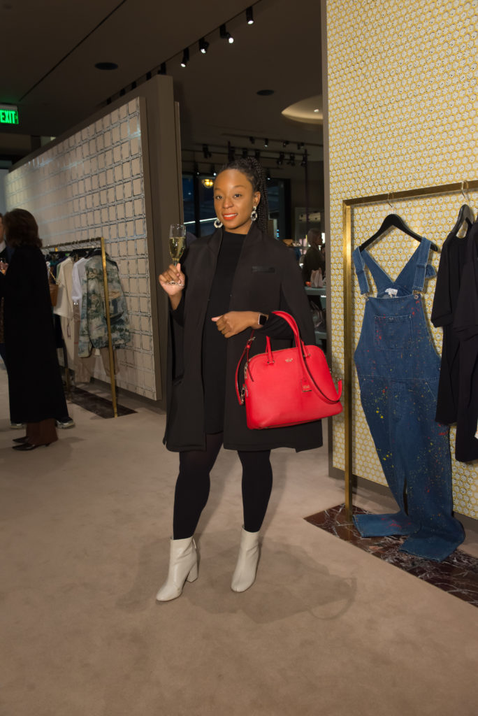 Brianna Mills at the Contemporary Arts Museum Houston gala kick-off at The Webster. (Photo by Emile C. Browne)