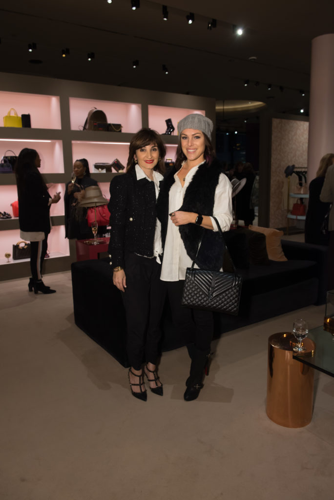 Gala co-chair Haydeh Davoudi, Angela Fabbri at the Contemporary Arts Museum Houston gala kick-off at The Webster. (Photo by Emile C. Browne)