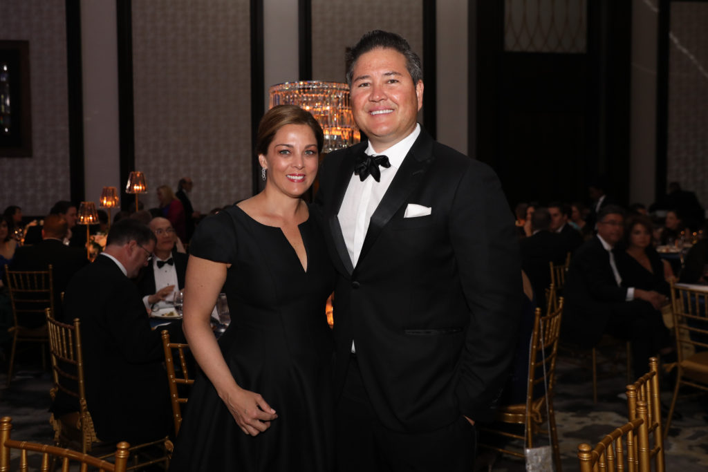 Connie Faro, Patrick Duffy  at the TUTS 50th anniversary gala at the Post Oak Hotel. (Photo by Daniel Ortiz)