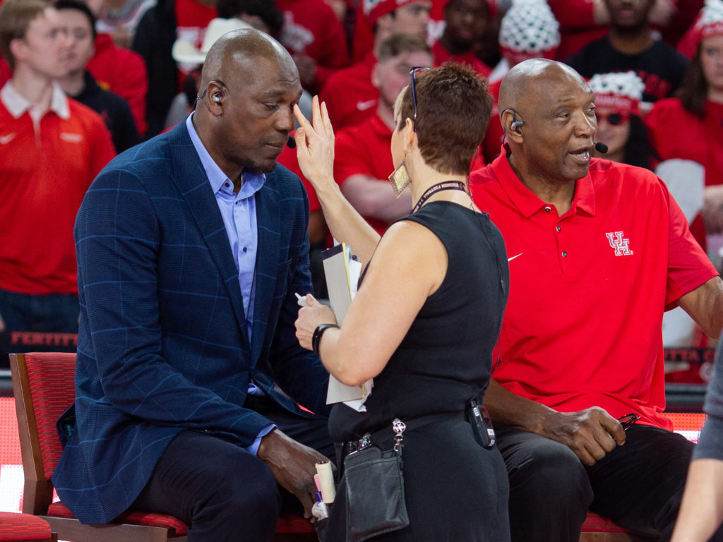 Even Hakeem "The Dream" Olajuwon can use a makeup assist sometimes. (Photo by F. Carter Smith)