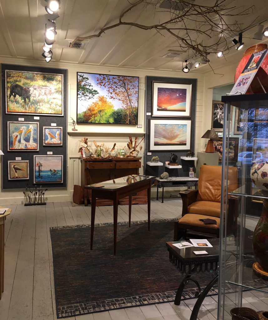 Copper Shade Tree streamlined and consolidated the two galleries into one home in Henkel Square.