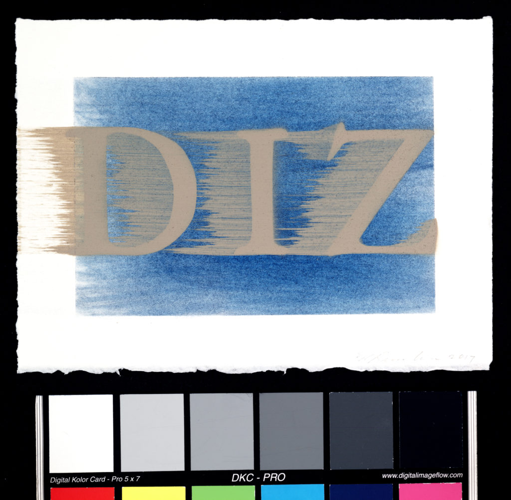 Ed Ruscha, "DIZ," 2017 (©Ed Ruscha)