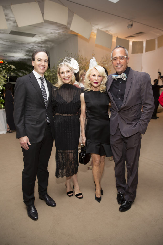 Danny & Isabel David, Diane Lokey Farb, Mark Sullivan at Studio Menil's Paper Ball (Photo by Jenny Antill Clifton)