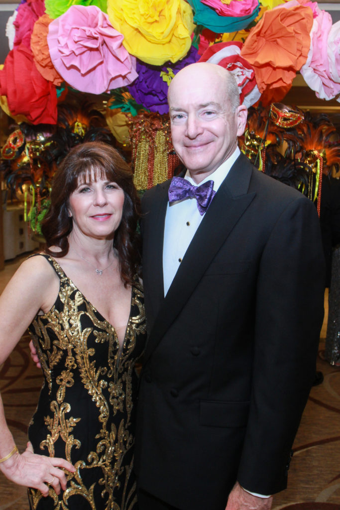 Tonya and David Callender at the San Luis Salute in Galveston.  (Gary Fountain Photo)